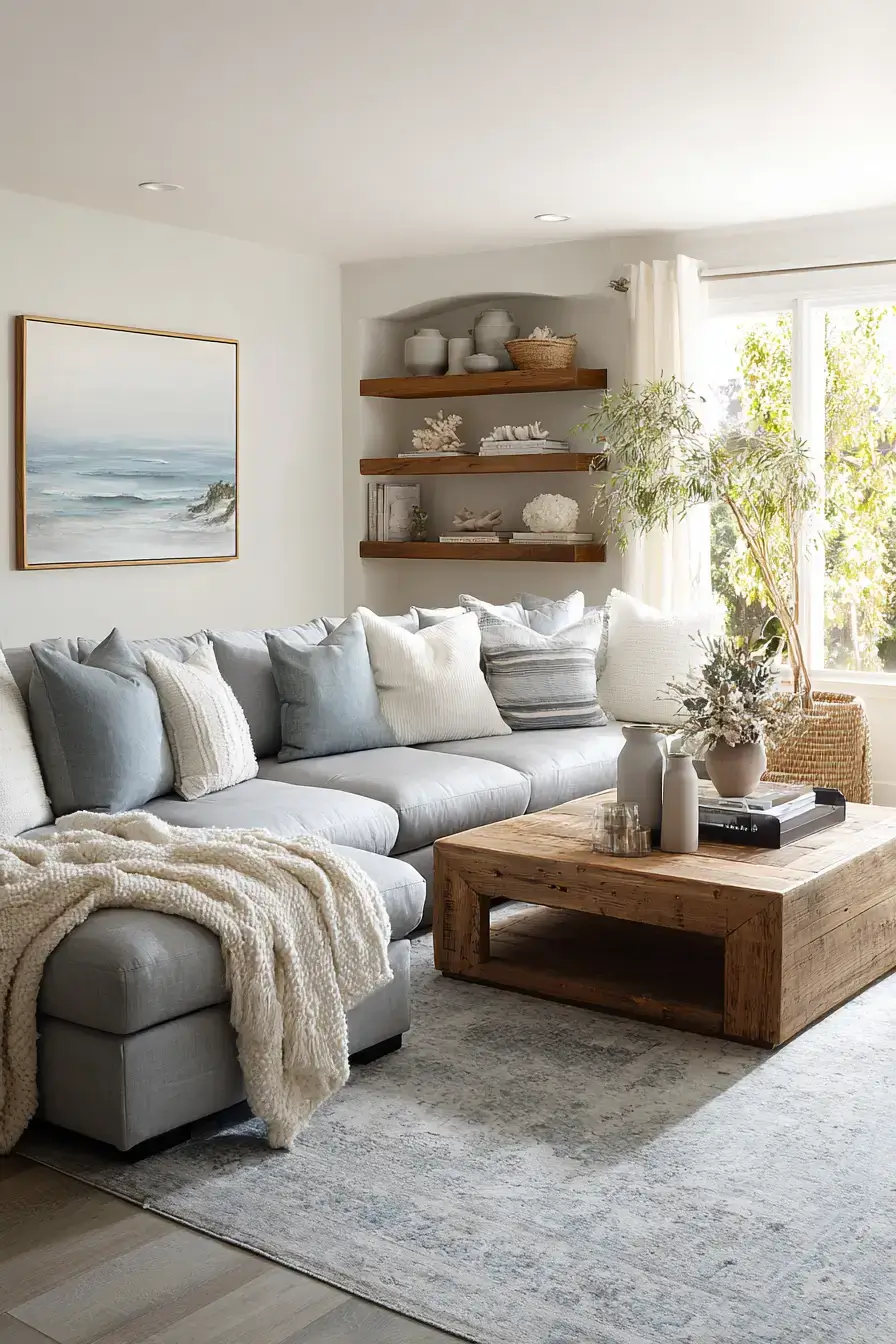 29 Modern Coastal Living Room Ideas With a Clean, Breezy Edge modern coastal living room