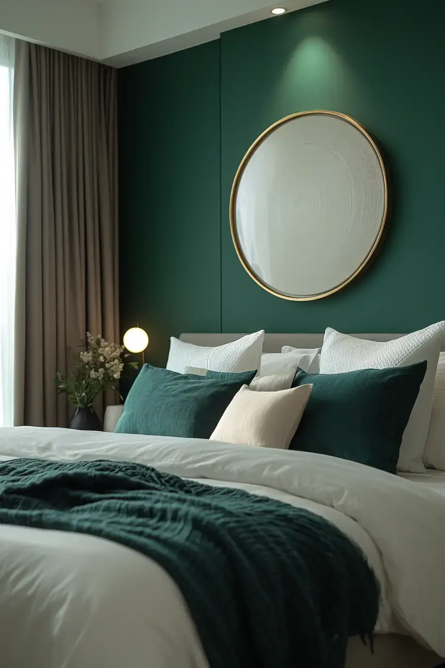 29 Emerald Green Bedroom Ideas for a Deep, Restful Retreat emerald green bedroom