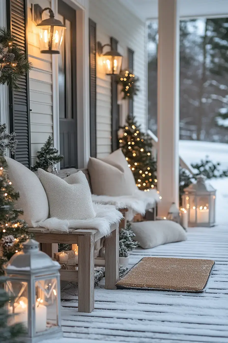 23 Front Porch Christmas Decor Looks That Last Through January front porch christmas decor