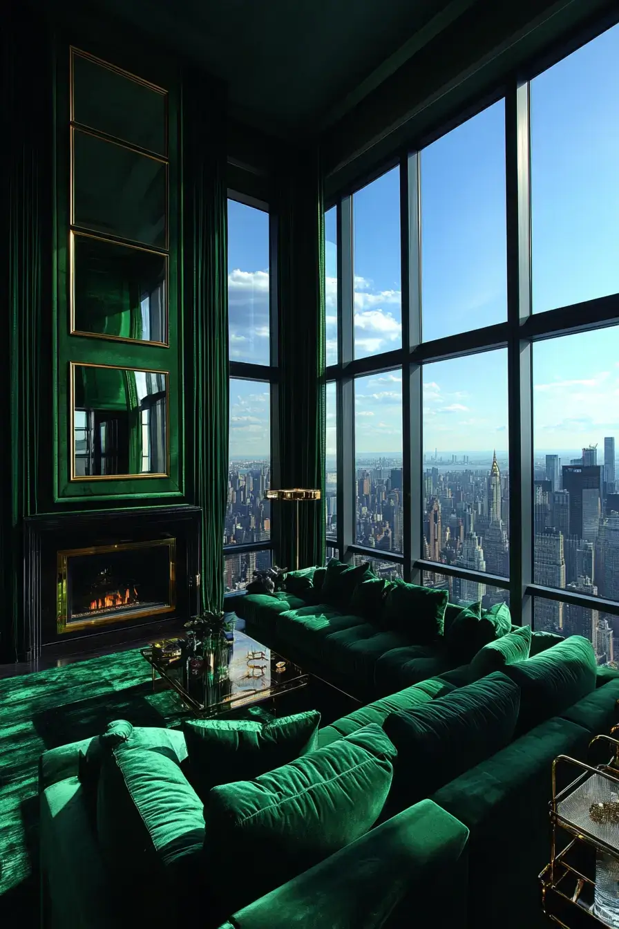 29 Emerald Green Living Room Ideas That Feel Rich Without Trying emerald green living room