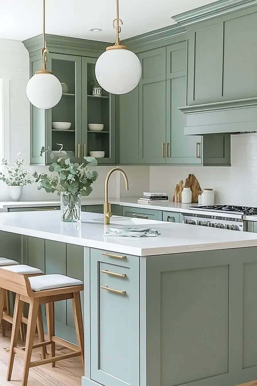 29 Sage Kitchen Cabinets Ideas for a Quiet, Real Kitchen