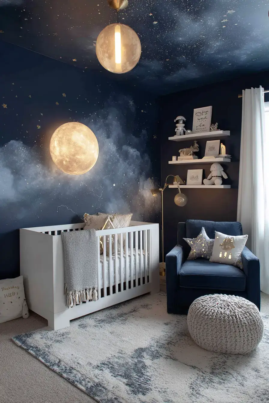 29 Space Themed Nursery Ideas a Little One Will Stargaze Over