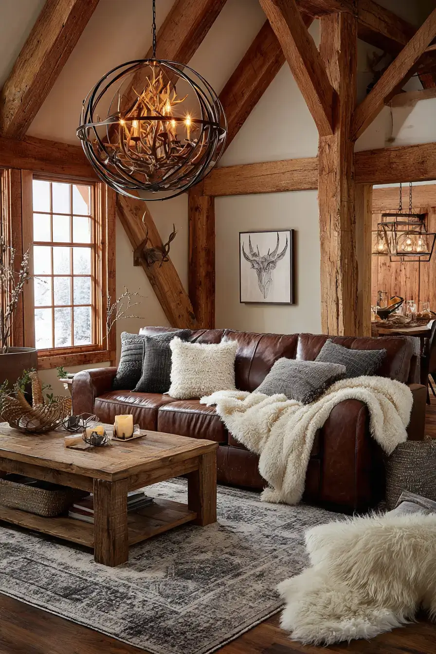 29 Warm Rustic Living Room Ideas with a Real Fireplace Feel