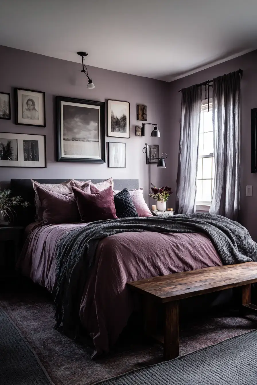 29 Purple Themed Bedroom Ideas That Make the Bold Color Feel Easy to Live With purple themed bedroom