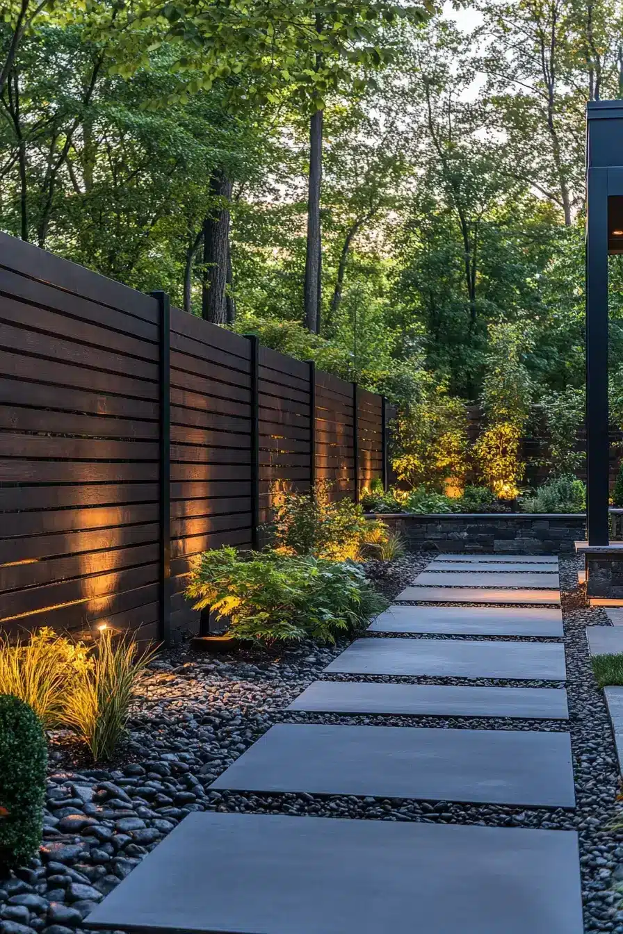 29 Backyard Fence Ideas with a Built-In Planter