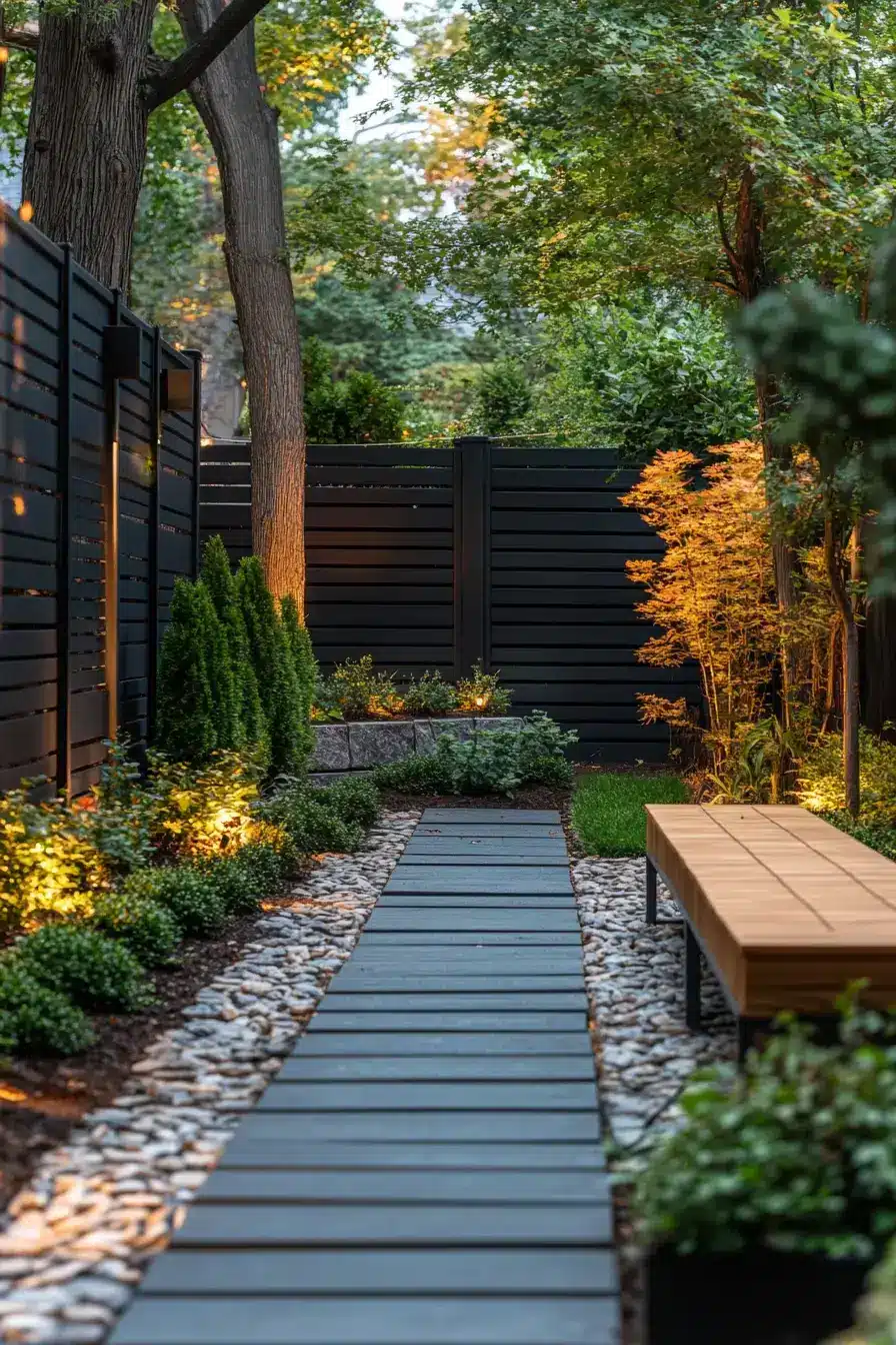 29 Backyard Fence Ideas with a Built-In Planter