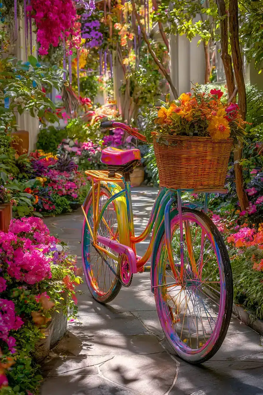 29 Bicycle Yard Decor Ideas for a Front Garden With Charm