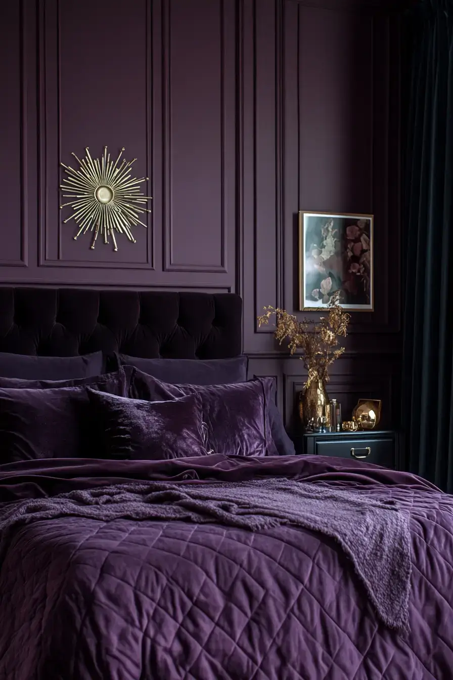 29 Purple Themed Bedroom Ideas That Make the Bold Color Feel Easy to Live With purple themed bedroom