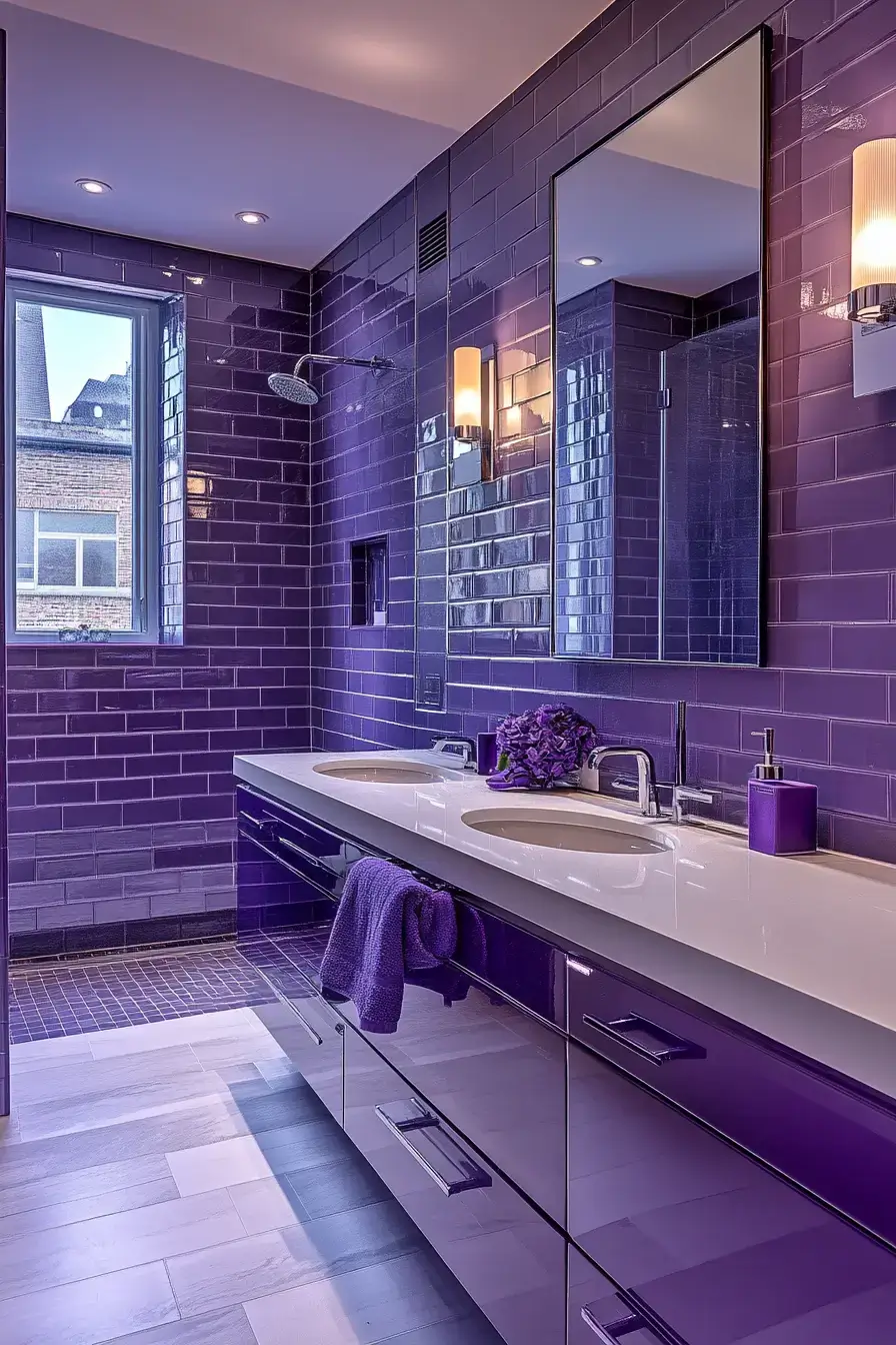 29 Purple Bathroom Ideas That Feel Like a Spa