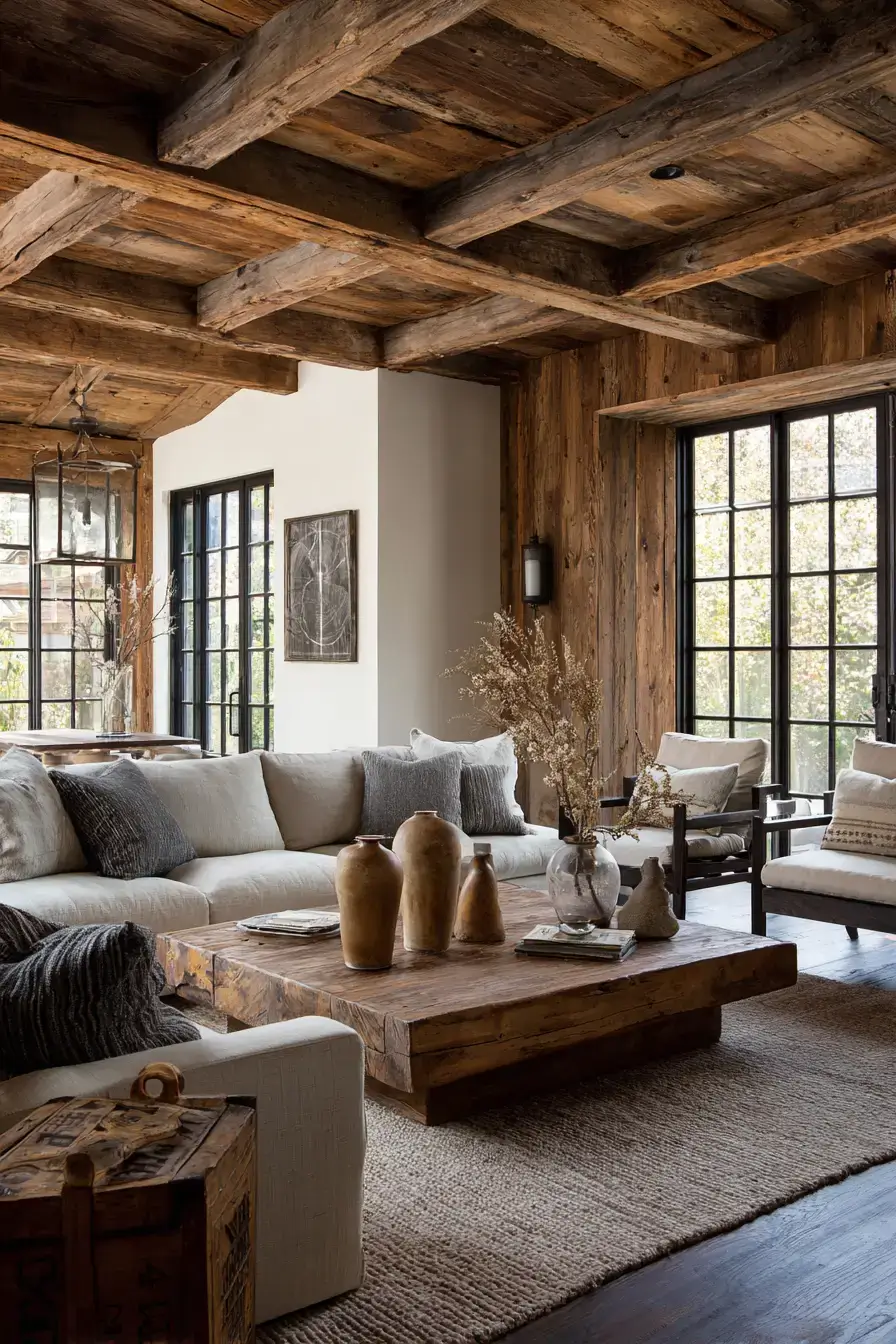 29 Warm Rustic Living Room Ideas with a Real Fireplace Feel