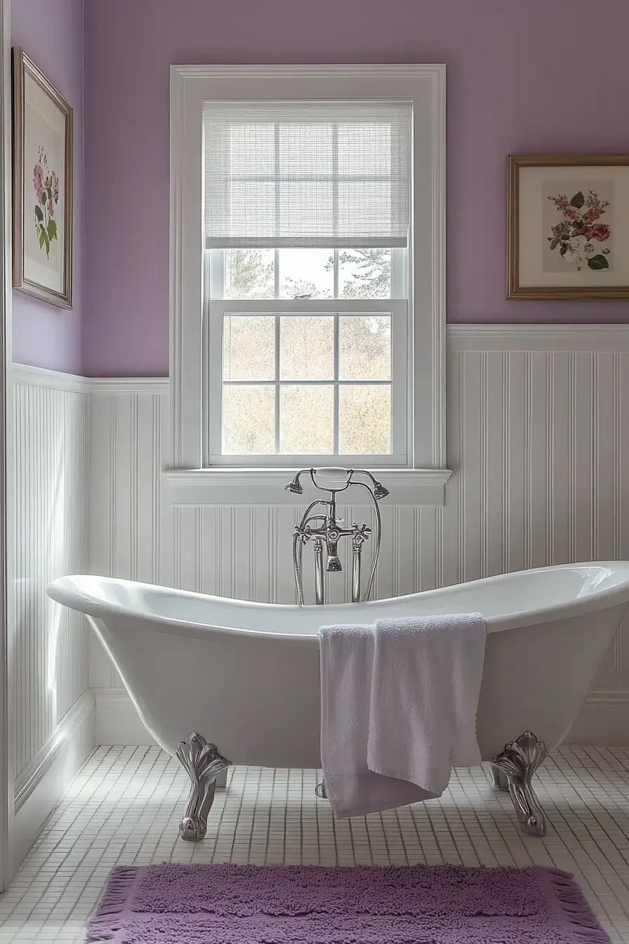 29 Purple Bathroom Ideas That Feel Like a Spa