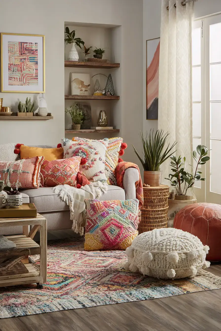29 Warm Boho Living Room Ideas That Skip the Clichés