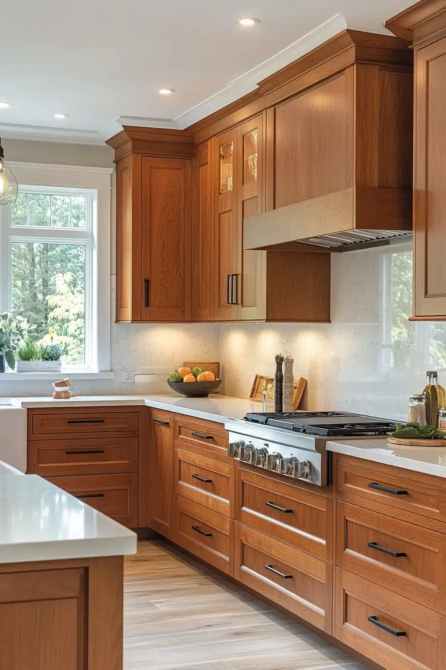29 Stained Kitchen Cabinets Ideas That Let the Grain Do the Talking stained kitchen cabinets