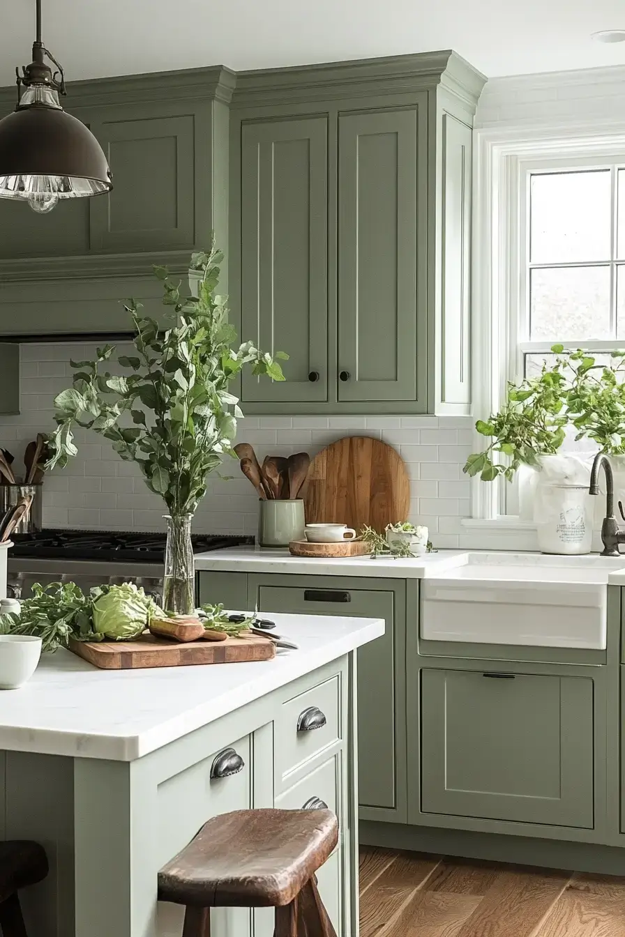 29 Sage Kitchen Cabinets Ideas for a Quiet, Real Kitchen