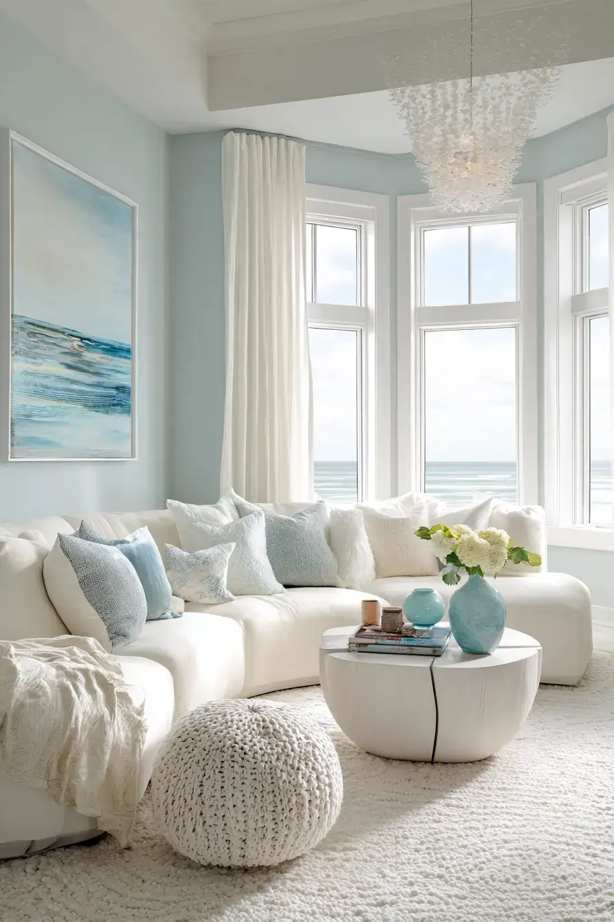 29 Beachy Living Room Ideas for an Open, Airy Space