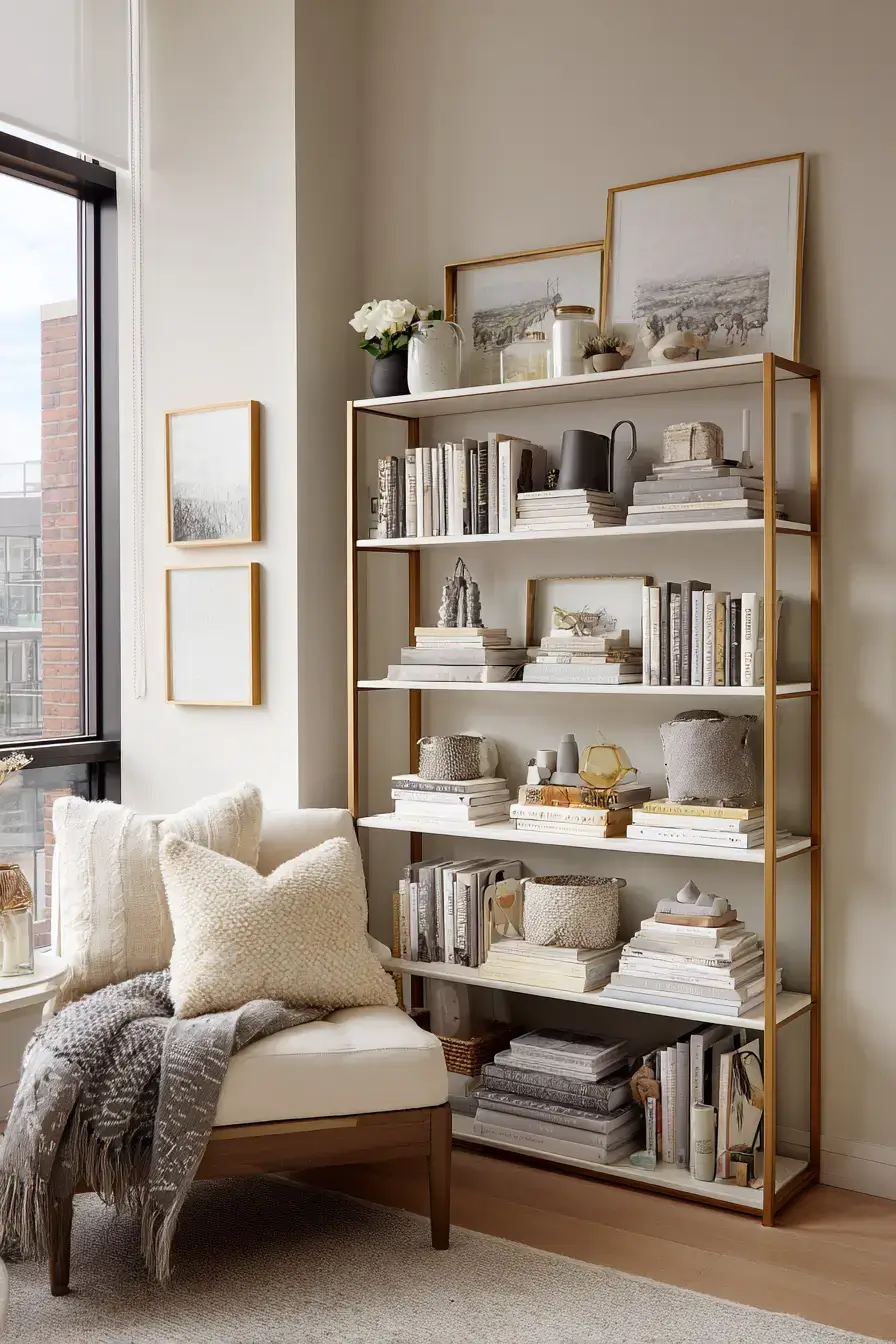 29 Bookshelves for Small Spaces That Free Up the Floor