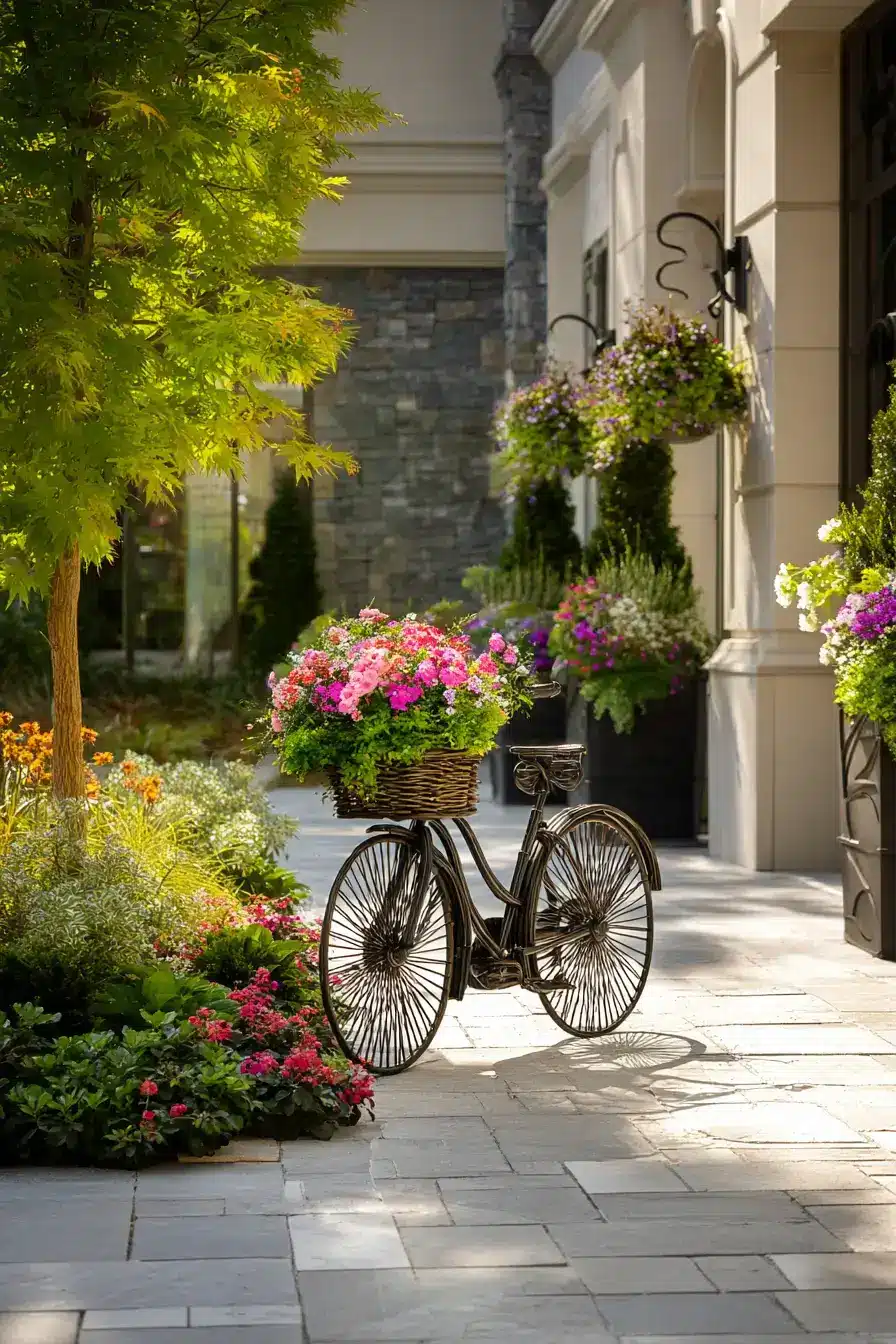 29 Bicycle Yard Decor Ideas for a Front Garden With Charm