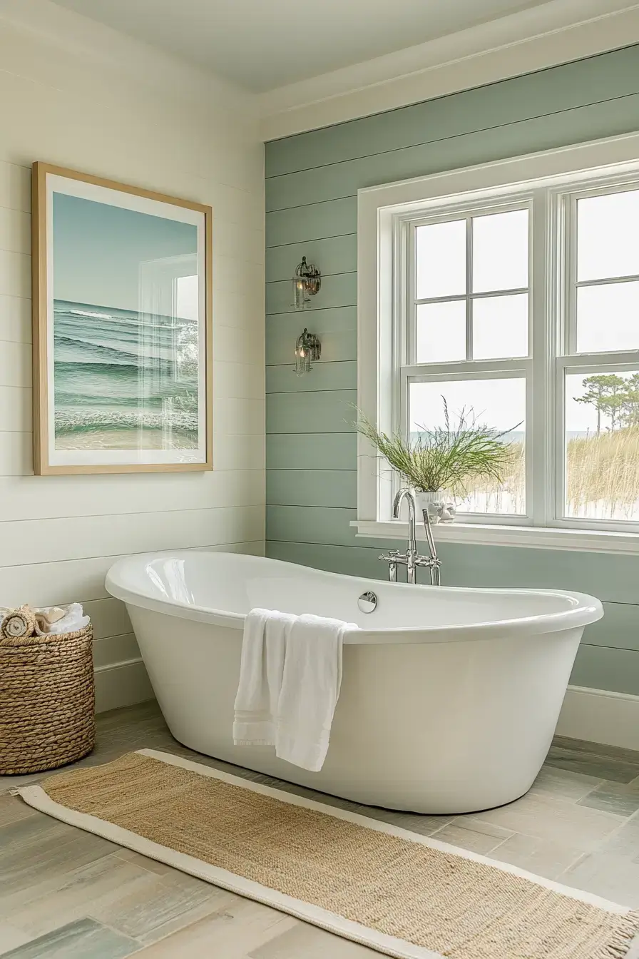 29 Beachy Bathroom Ideas That Keep the Salt-Air Feeling