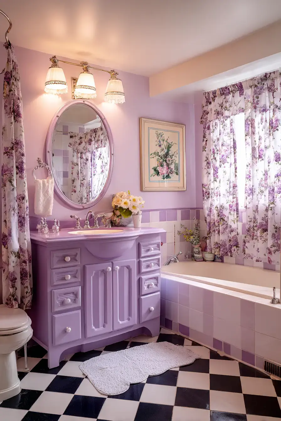 29 Purple Bathroom Ideas That Feel Like a Spa