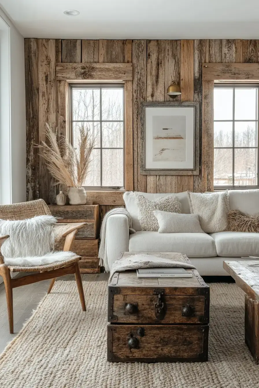 29 Warm Rustic Living Room Ideas with a Real Fireplace Feel