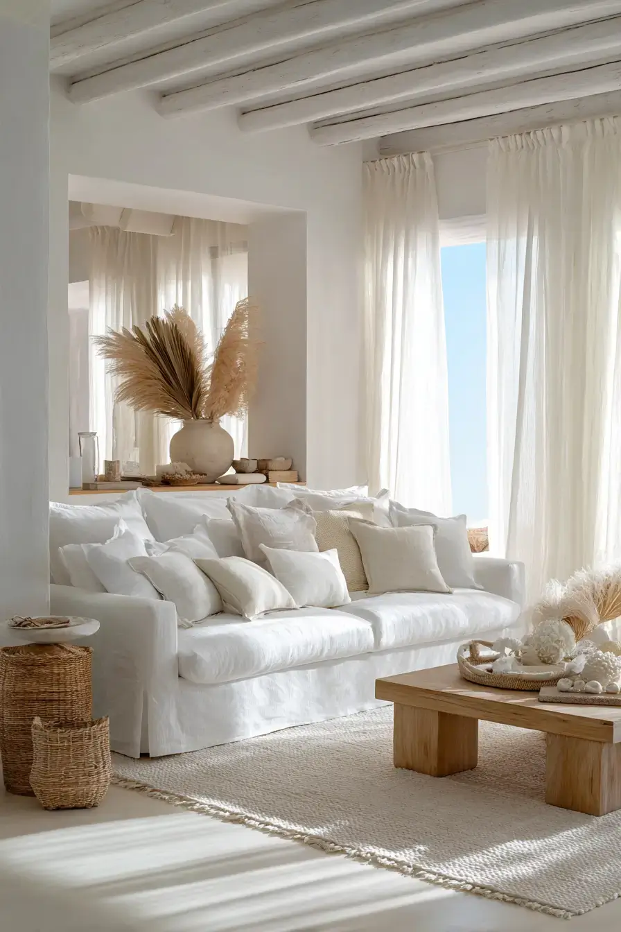29 Beachy Living Room Ideas for an Open, Airy Space