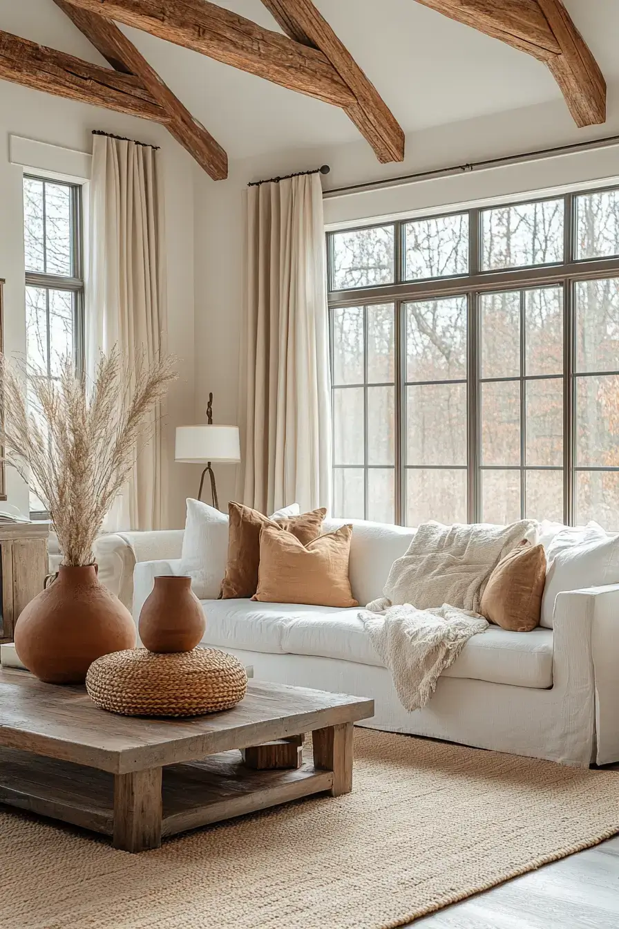 29 Warm Rustic Living Room Ideas with a Real Fireplace Feel