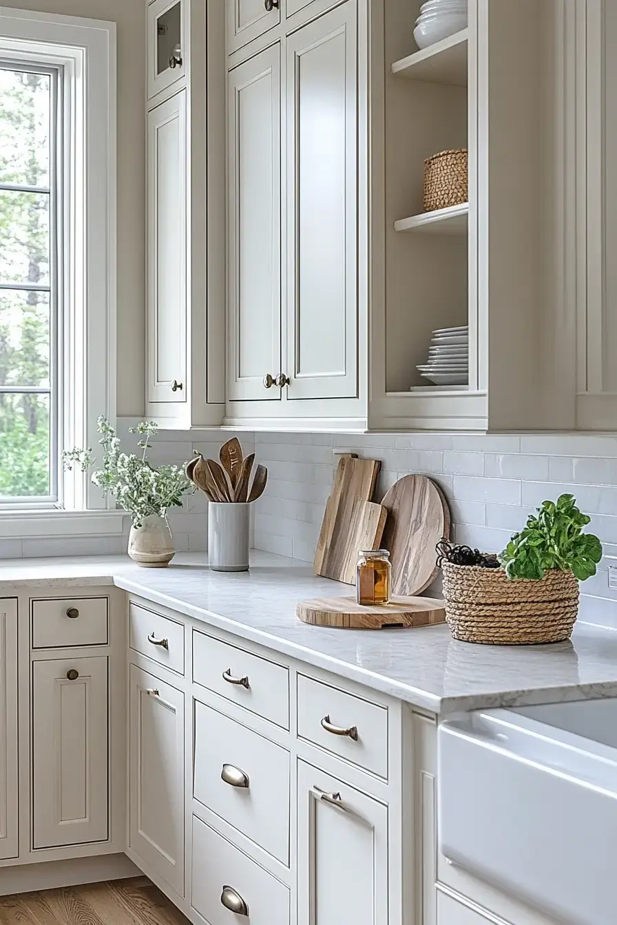 29 White Kitchen Cabinets Ideas That Stay Bright All Day