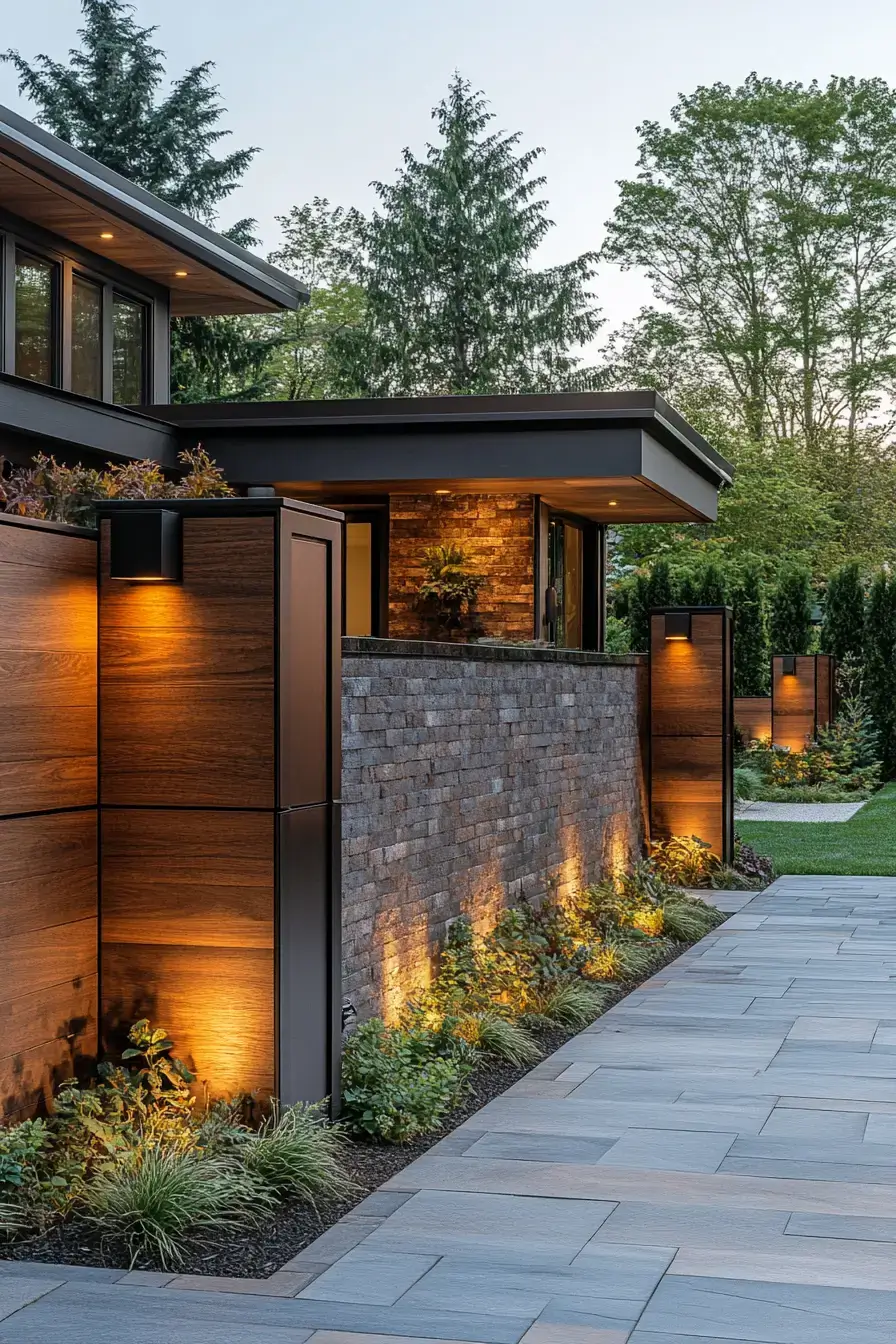 29 Backyard Fence Ideas with a Built-In Planter