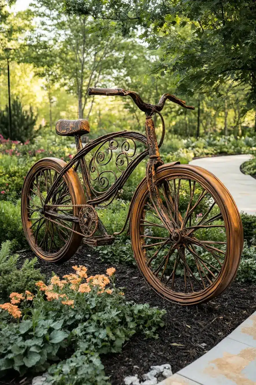 29 Bicycle Yard Decor Ideas for a Front Garden With Charm