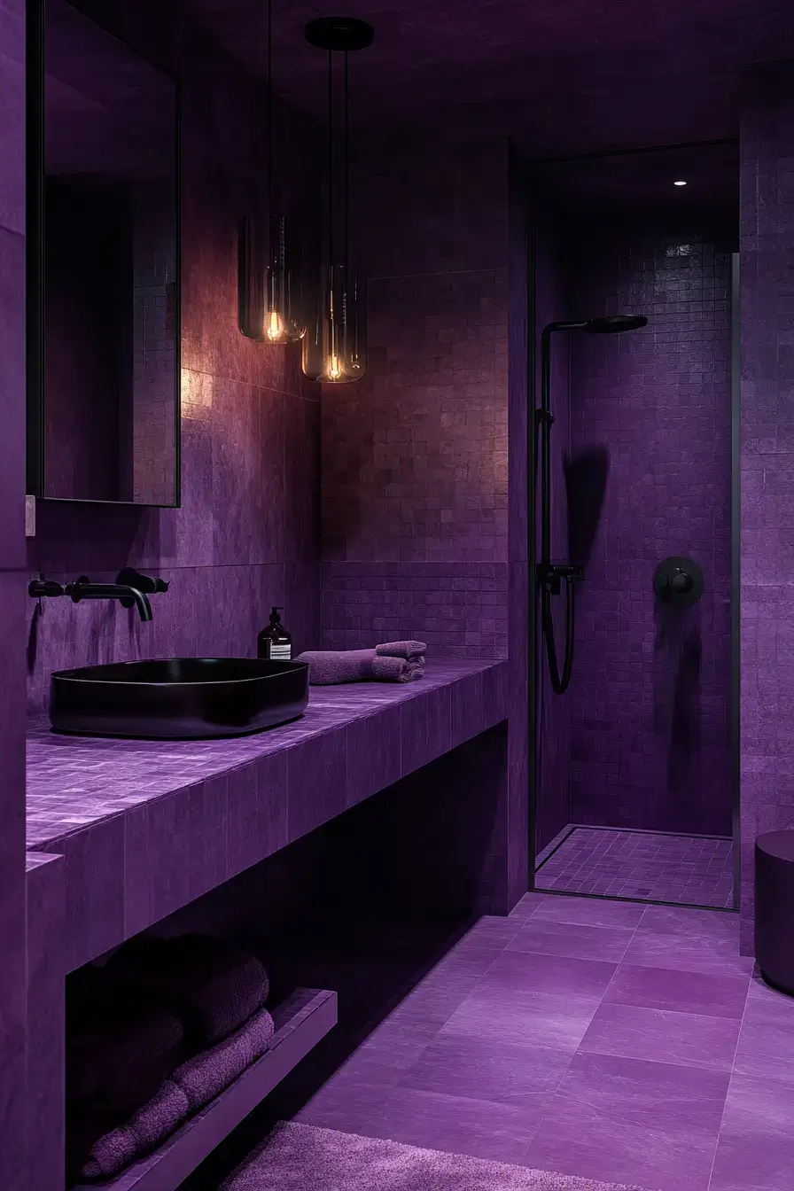 29 Purple Bathroom Ideas That Feel Like a Spa