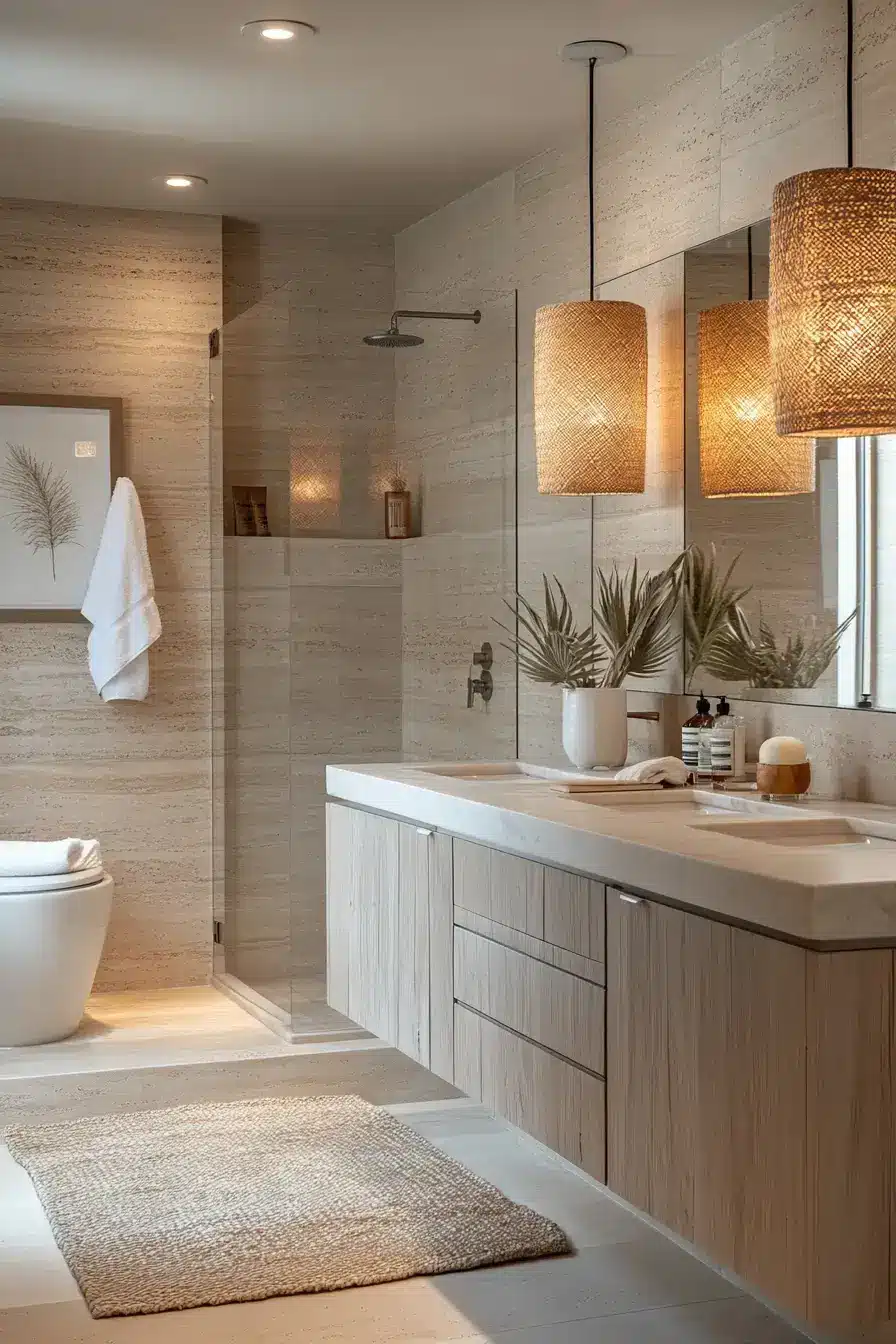 29 Beachy Bathroom Ideas That Keep the Salt-Air Feeling