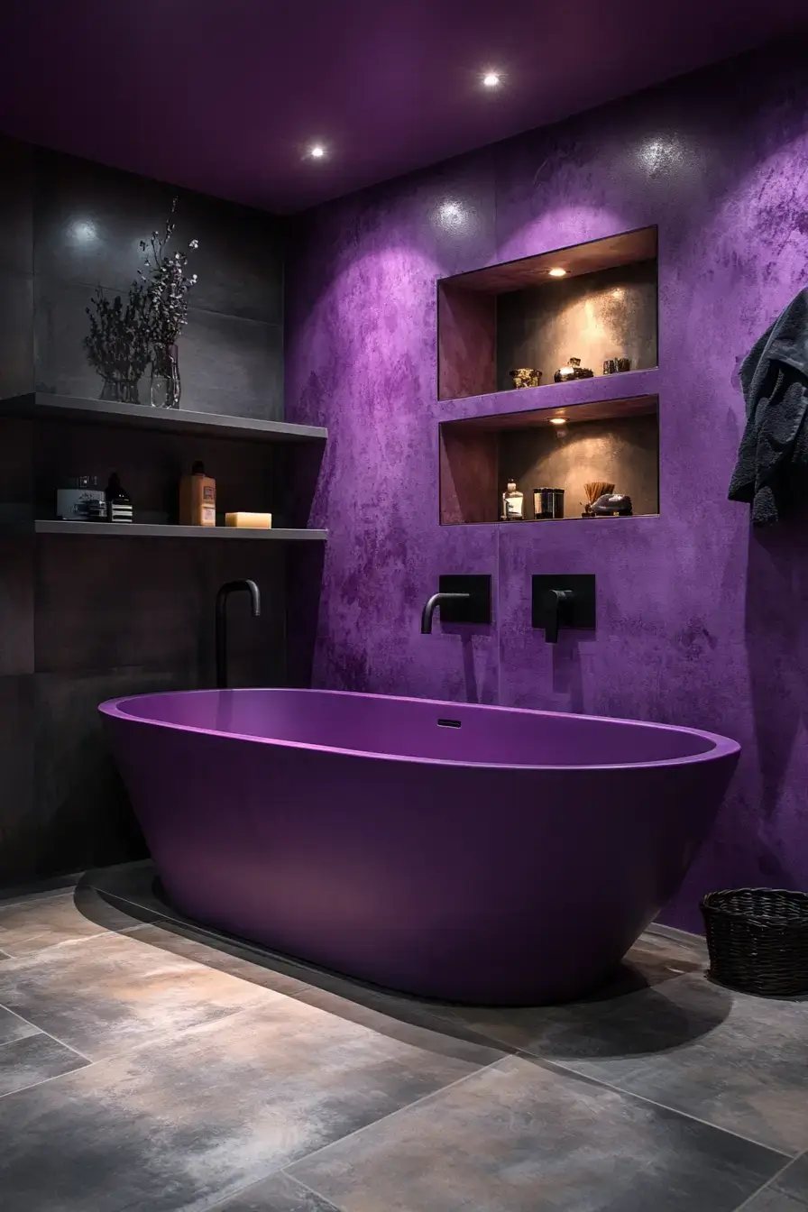 29 Purple Bathroom Ideas That Feel Like a Spa