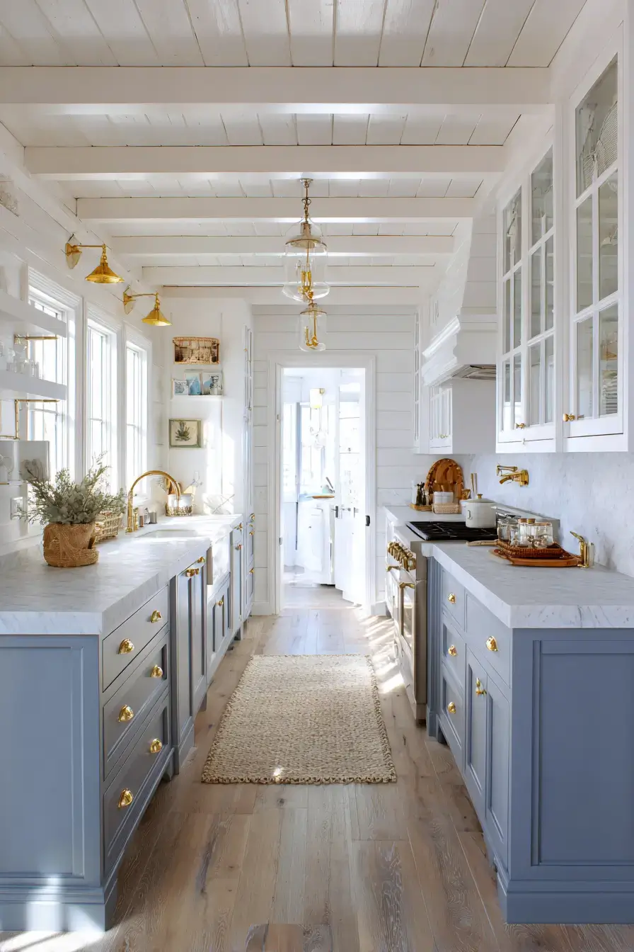 29 Two Tone Kitchen Cabinets Ideas with an Olive and White Split