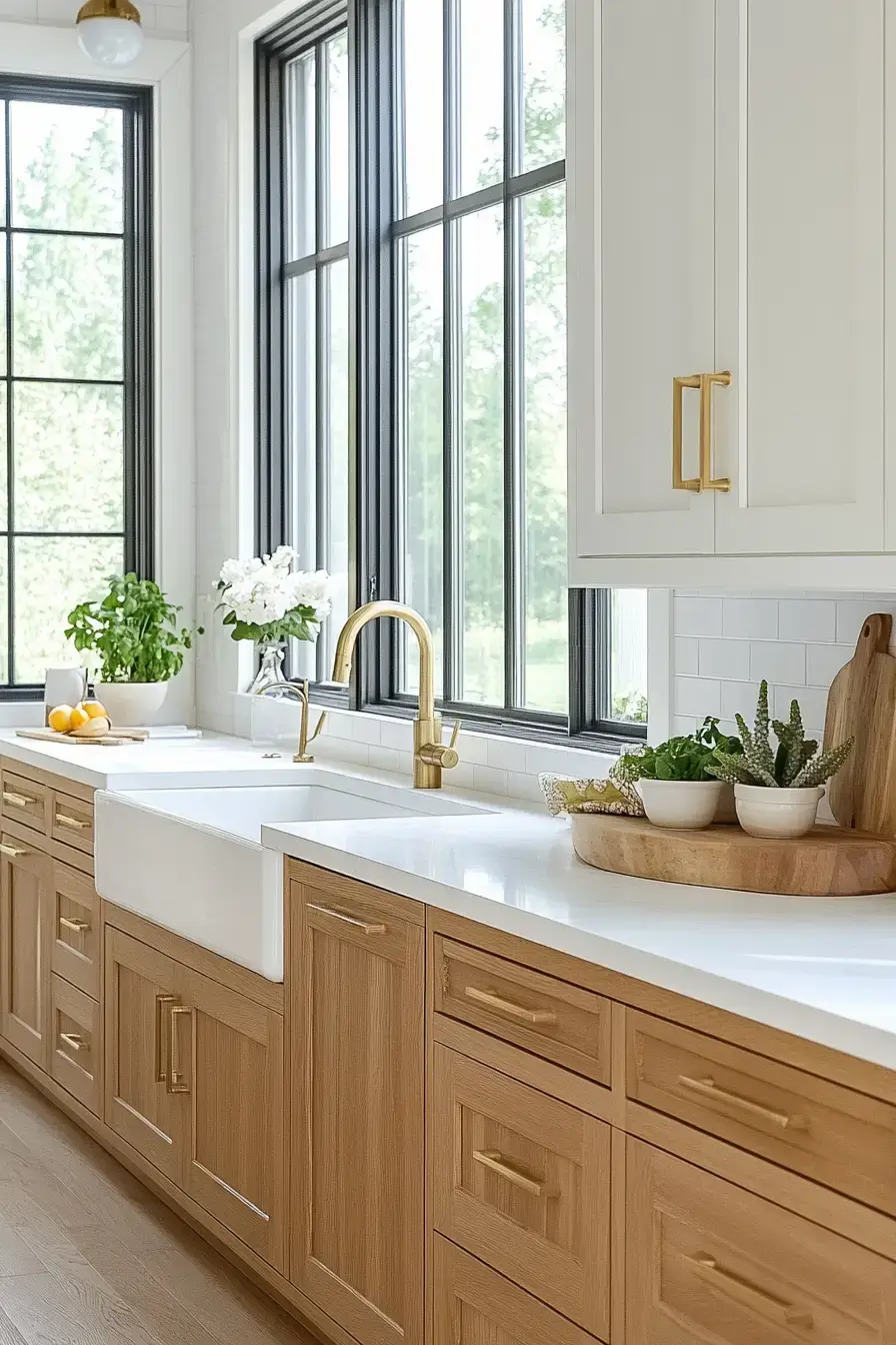 29 Two Toned Kitchen Cabinets Ideas with a Charcoal Base