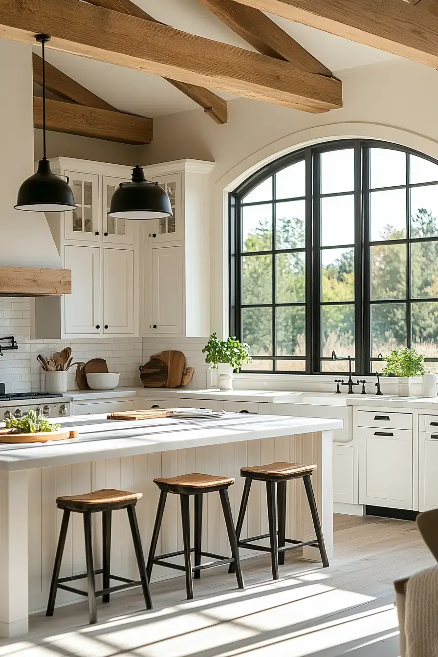 29 Farmhouse Kitchen With White Cabinets Ideas That Feel Lived-In