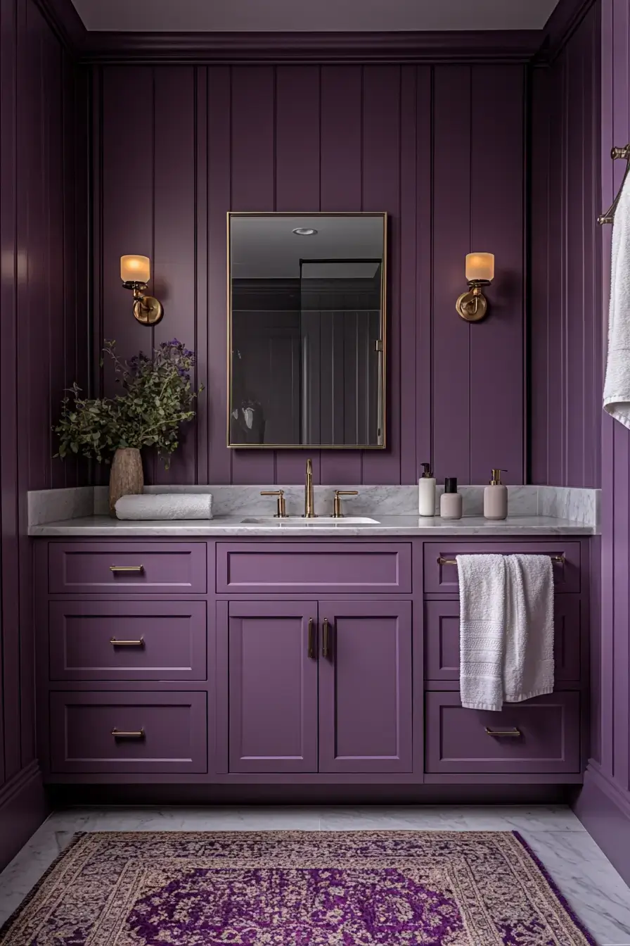 29 Purple Bathroom Ideas That Feel Like a Spa
