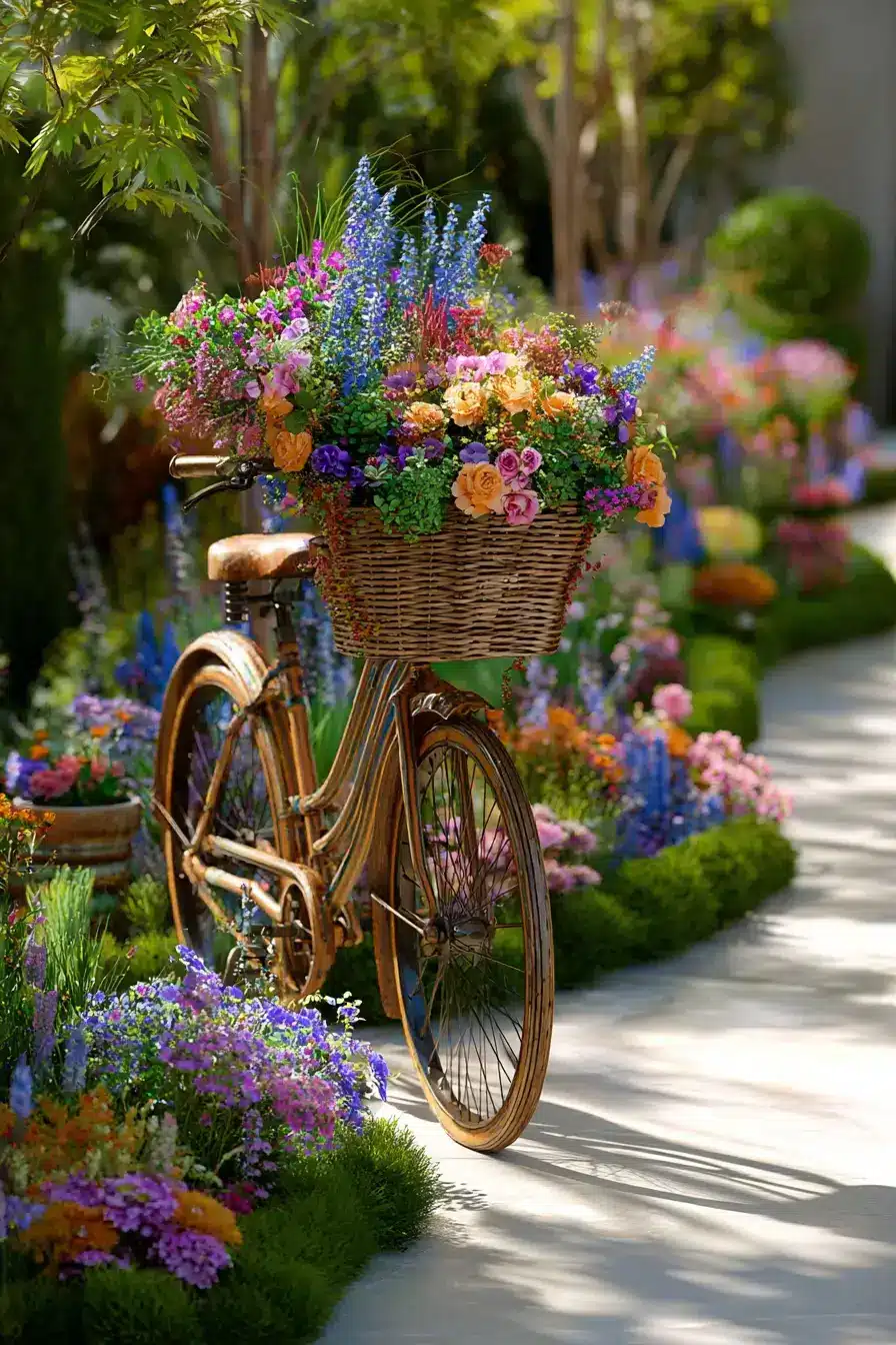 29 Bicycle Yard Decor Ideas for a Front Garden With Charm