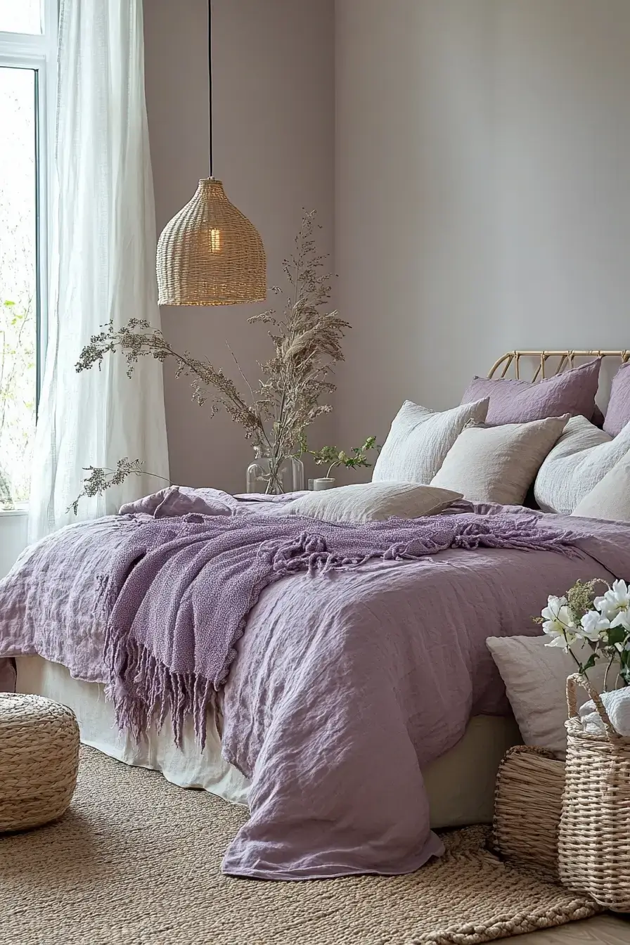 29 Purple Room Decor Ideas with a Plum Accent Wall