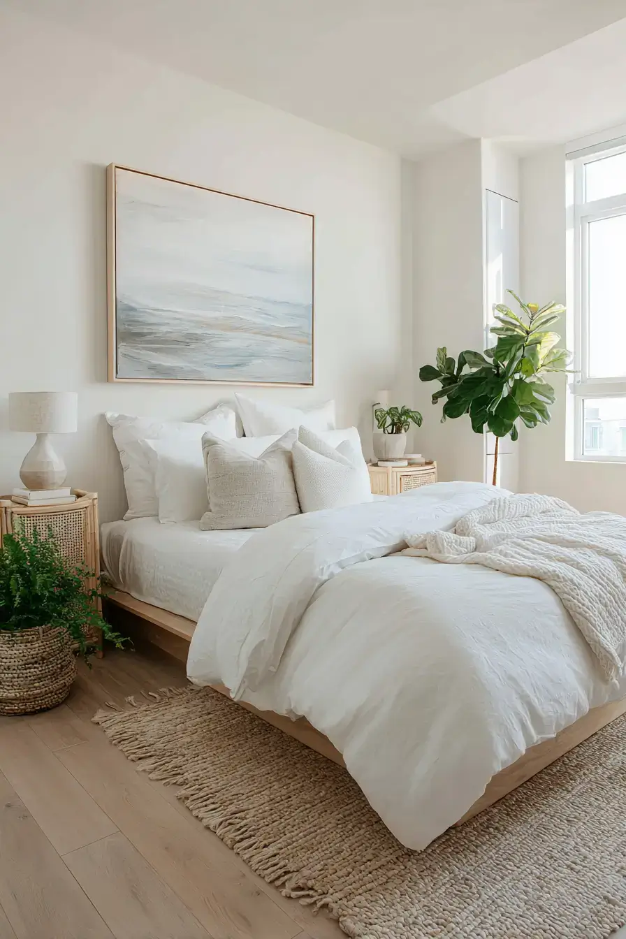 29 Beachy Boho Bedroom Ideas with a Cane Headboard