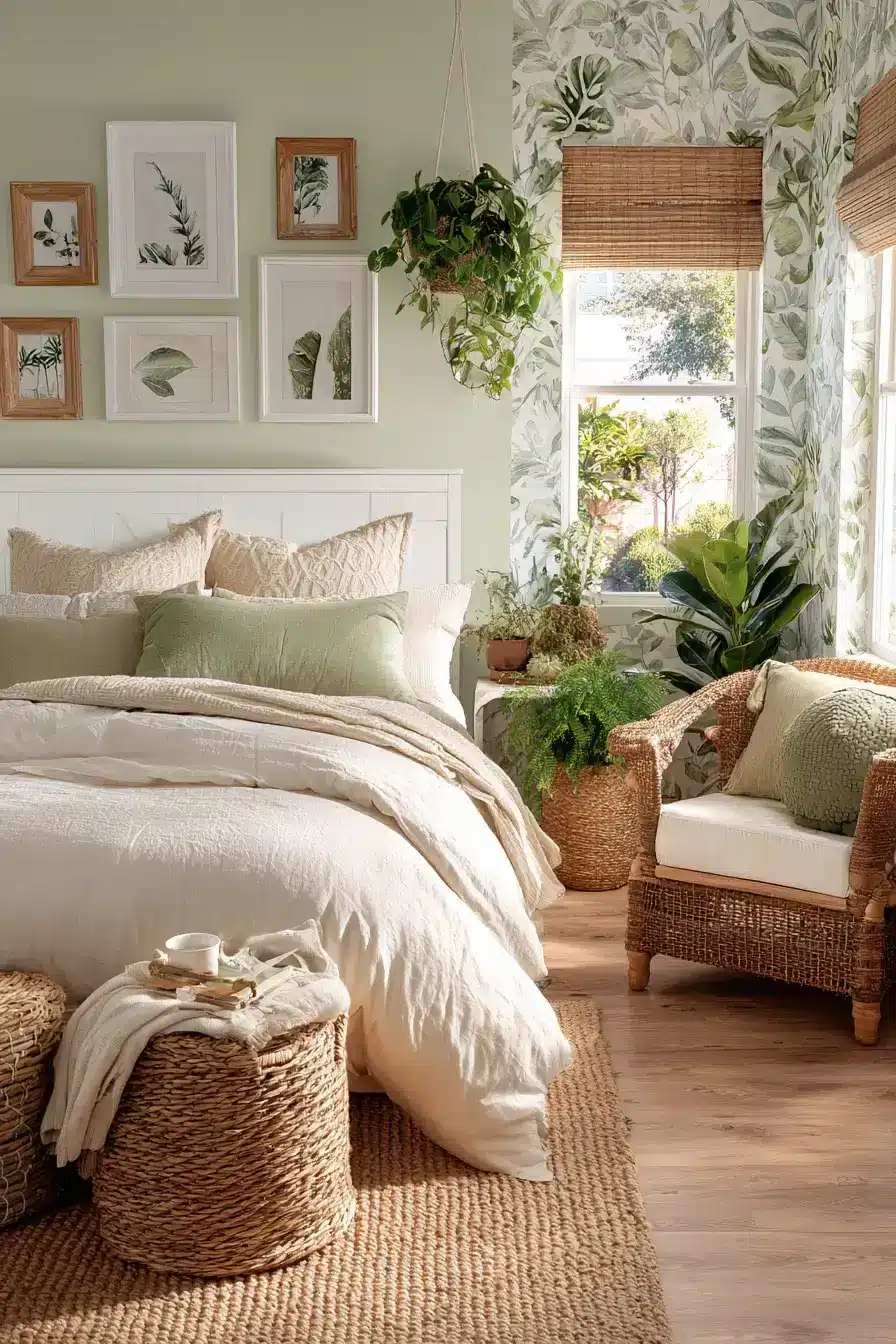 29 Nature Themed Bedroom Ideas That Keep the Outdoors Close