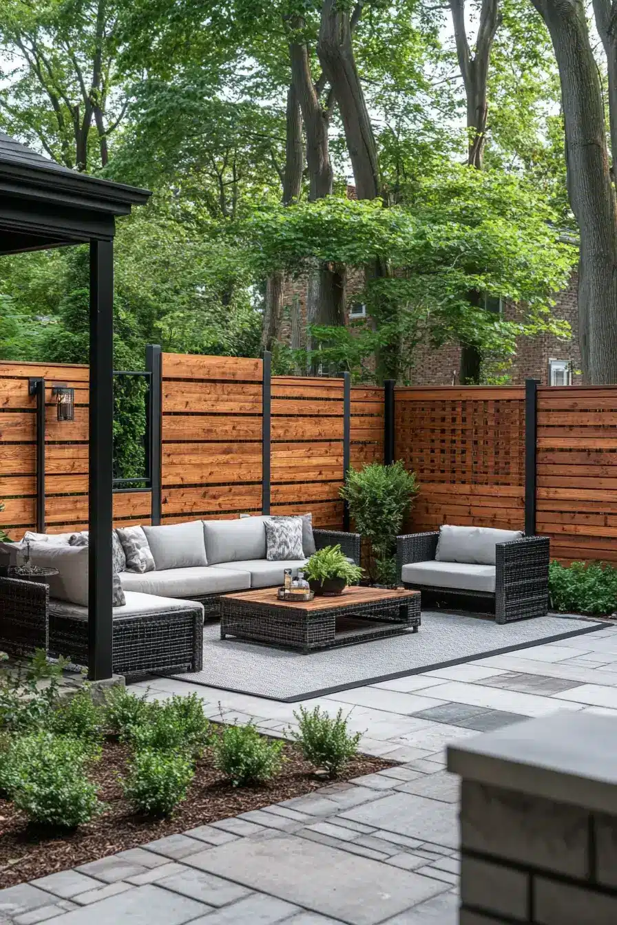 29 Backyard Fence Ideas with a Built-In Planter