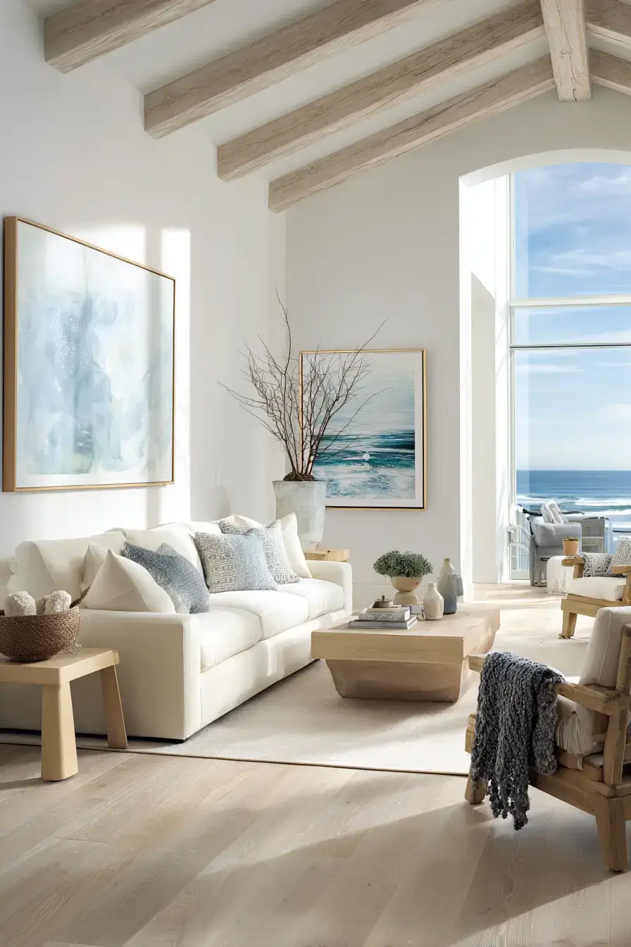 29 Beachy Living Room Ideas for an Open, Airy Space