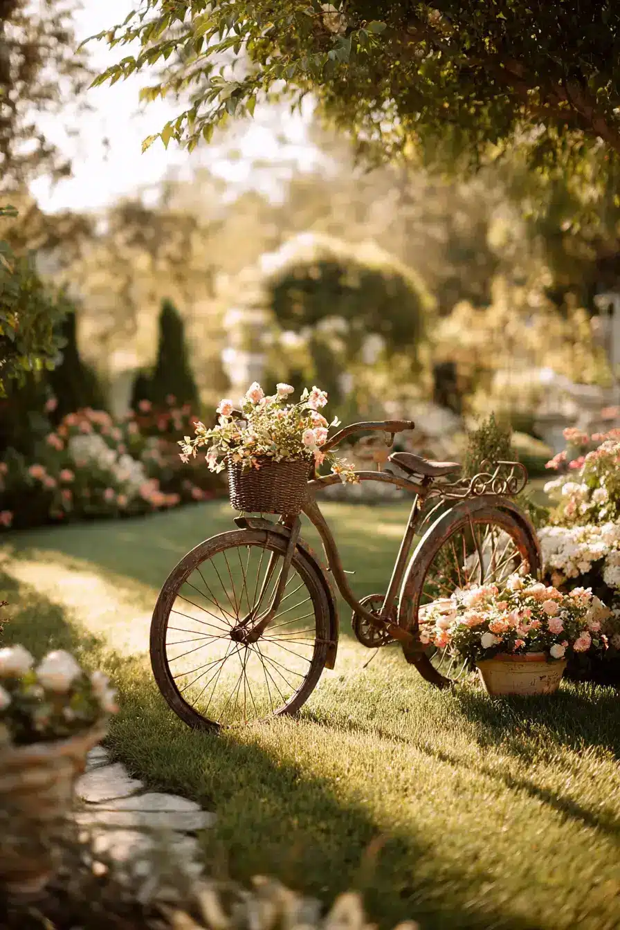 29 Bicycle Yard Decor Ideas for a Front Garden With Charm