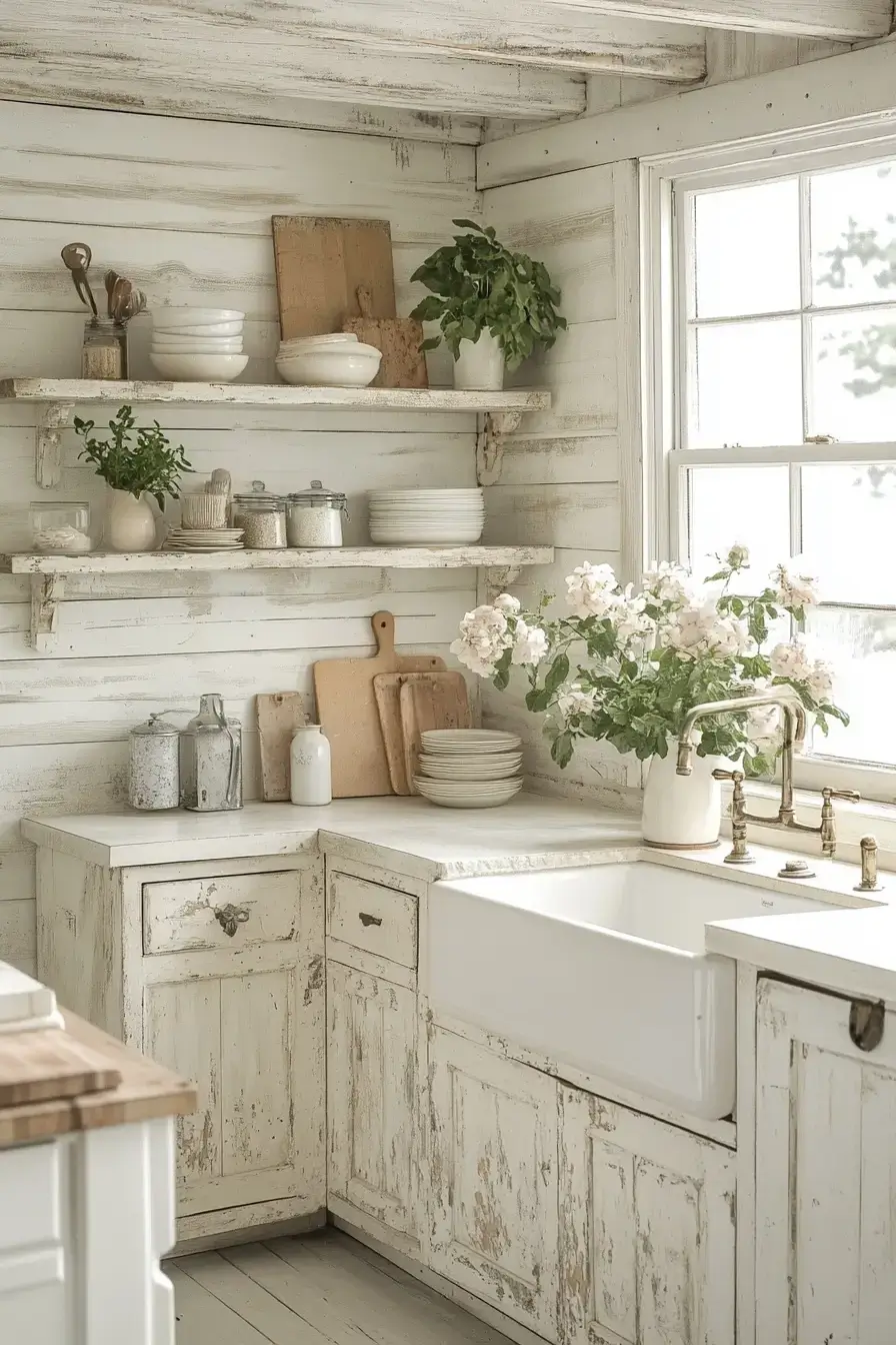29 Farmhouse Kitchen With White Cabinets Ideas That Feel Lived-In