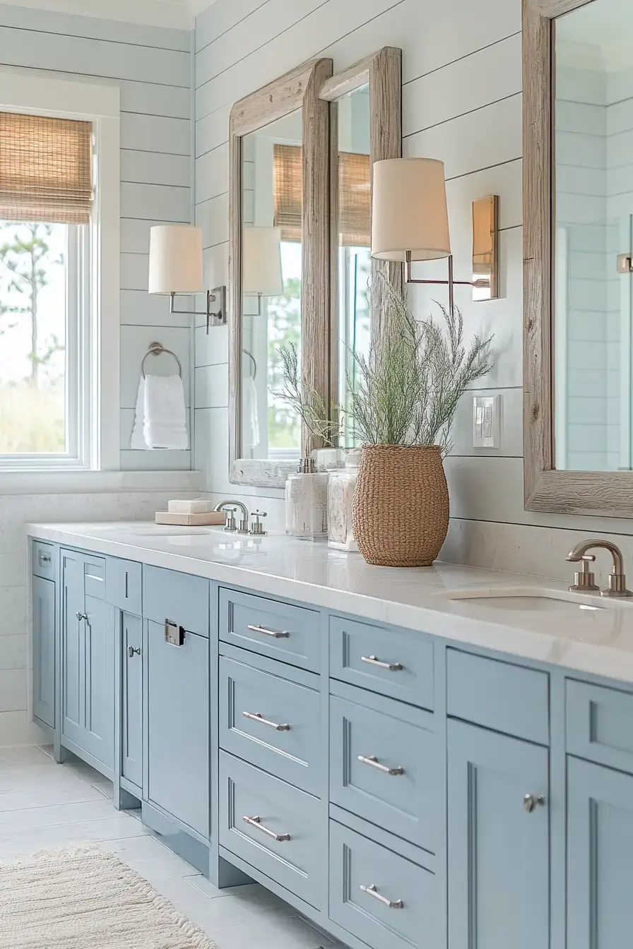 29 Beachy Bathroom Ideas That Keep the Salt-Air Feeling