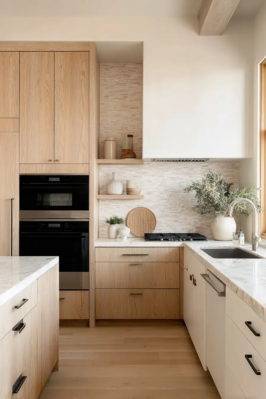 29 Two Tone Kitchen Cabinets Ideas with an Olive and White Split