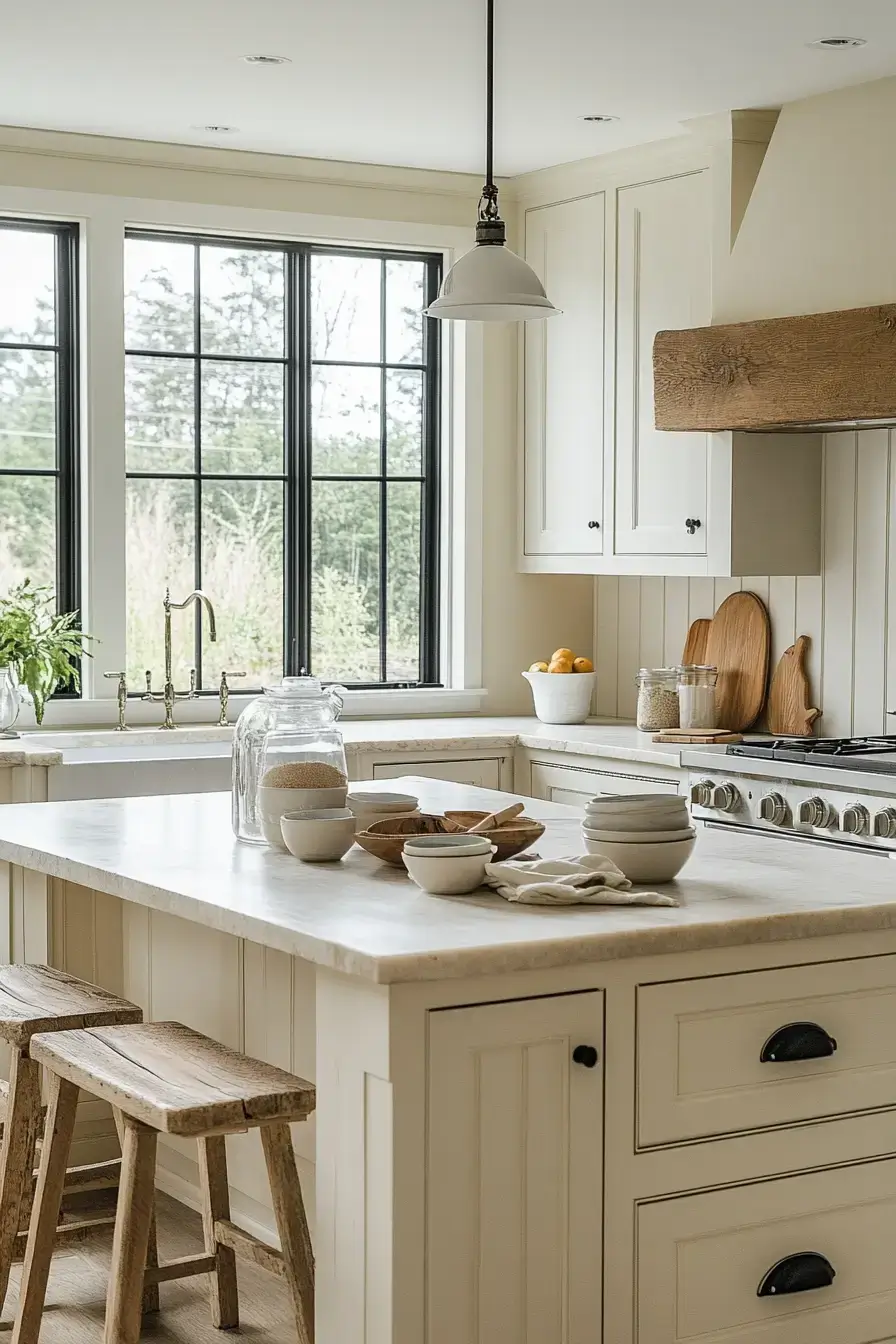 29 Farmhouse Kitchen With White Cabinets Ideas That Feel Lived-In