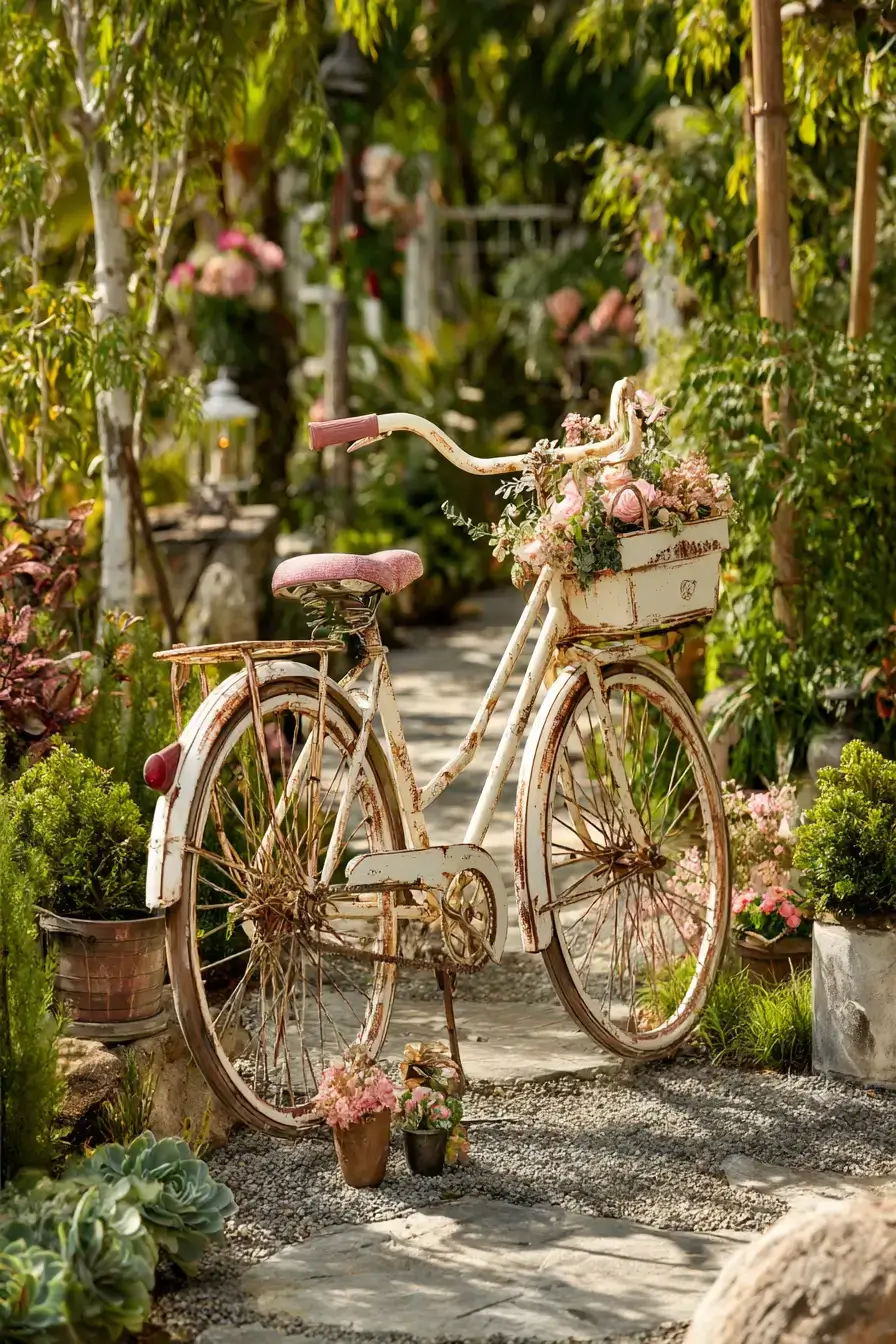 29 Bicycle Yard Decor Ideas for a Front Garden With Charm