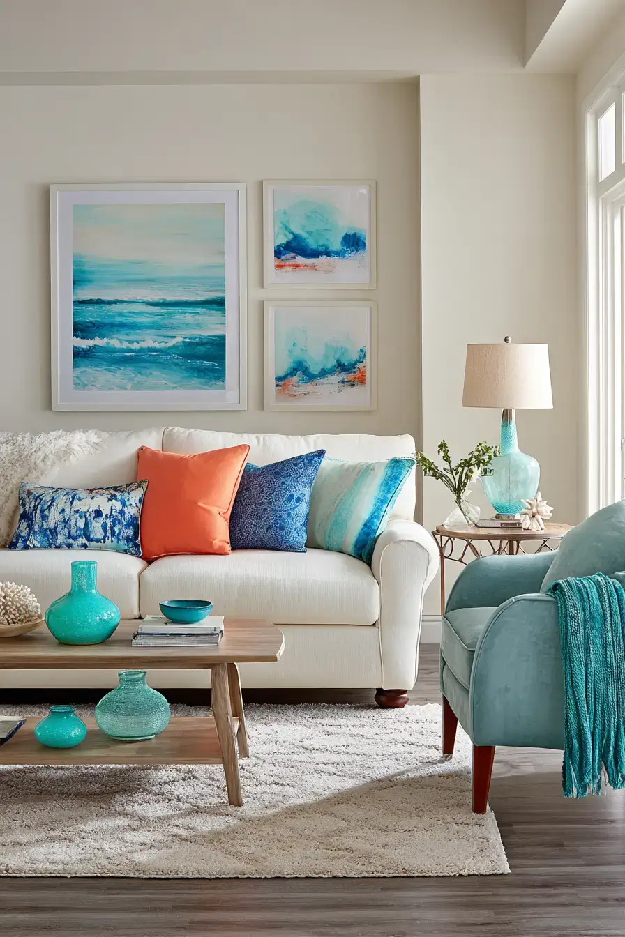 29 Beachy Living Room Ideas for an Open, Airy Space