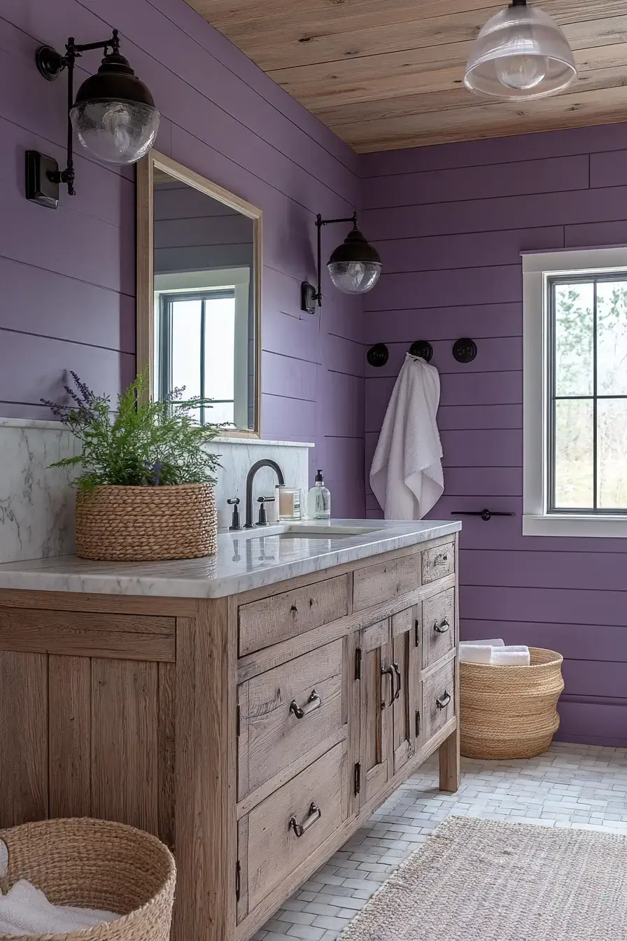 29 Purple Bathroom Ideas That Feel Like a Spa